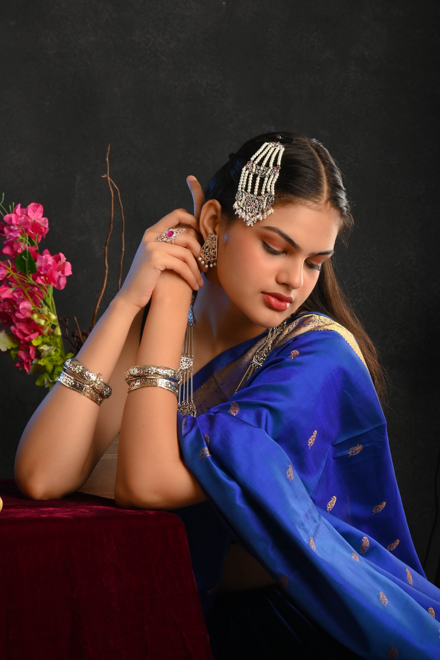 "Gulbahar" Silver Bangle