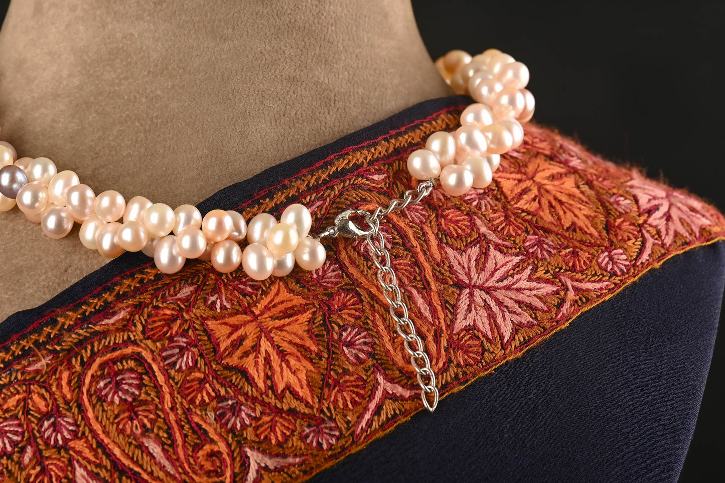 Peach Pears Freshwater Pearls Necklace