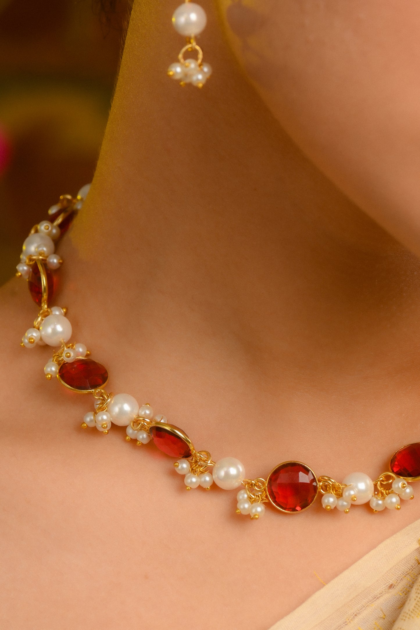 Crimson Blooms Set