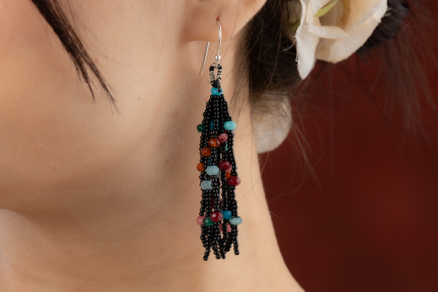 Unique Black Layered Beauty Necklace Set