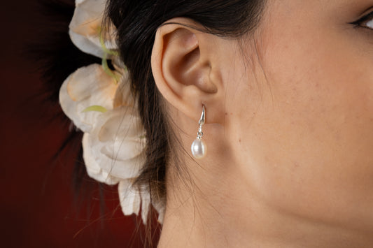 Freshwater Pearl Silver Drops