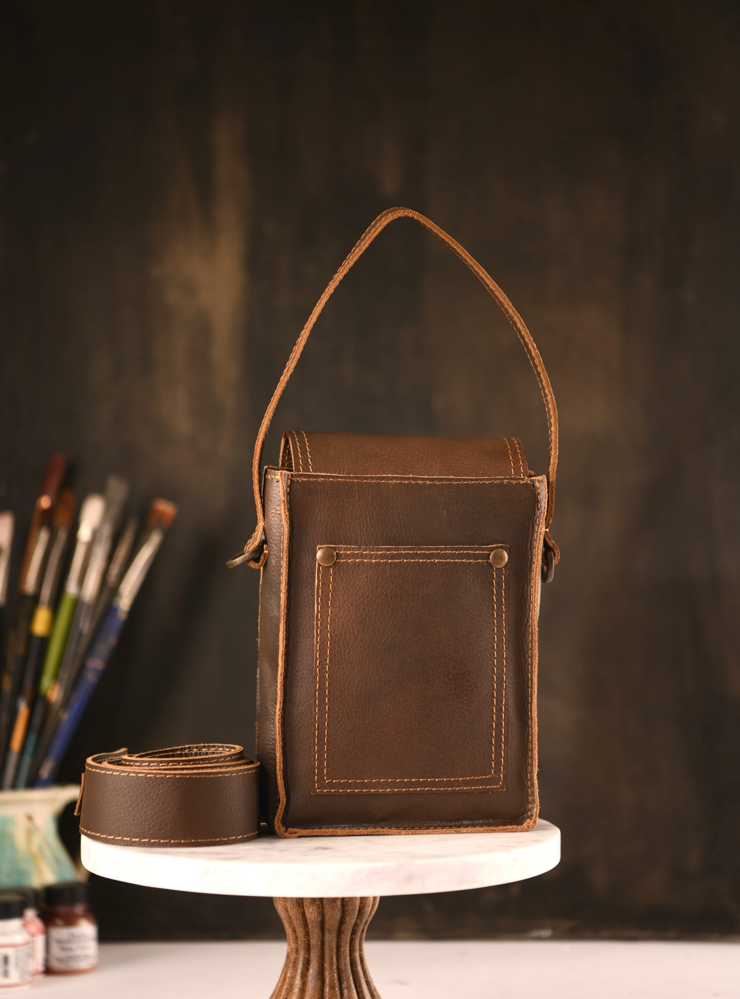 Expressions Handpainted Leather Sling