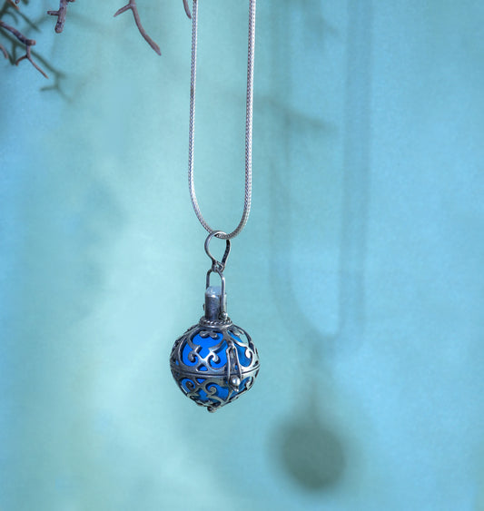 Arabian Magic Silver Ball Pendant