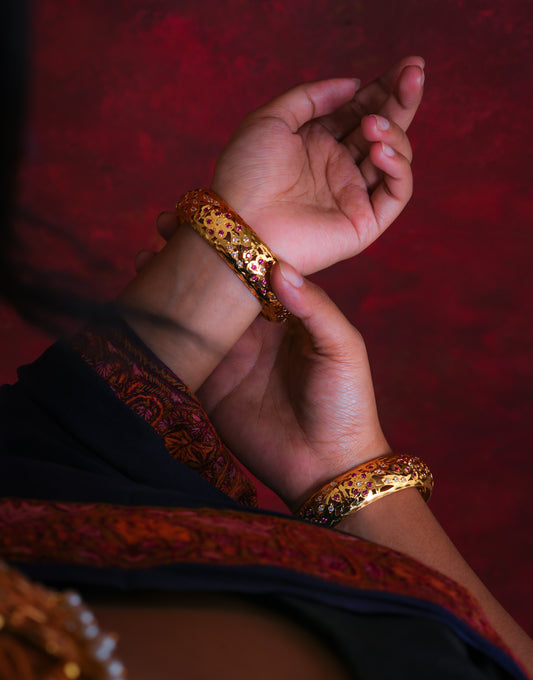 Gulab Purani Dilli  Bangle (set of 2)