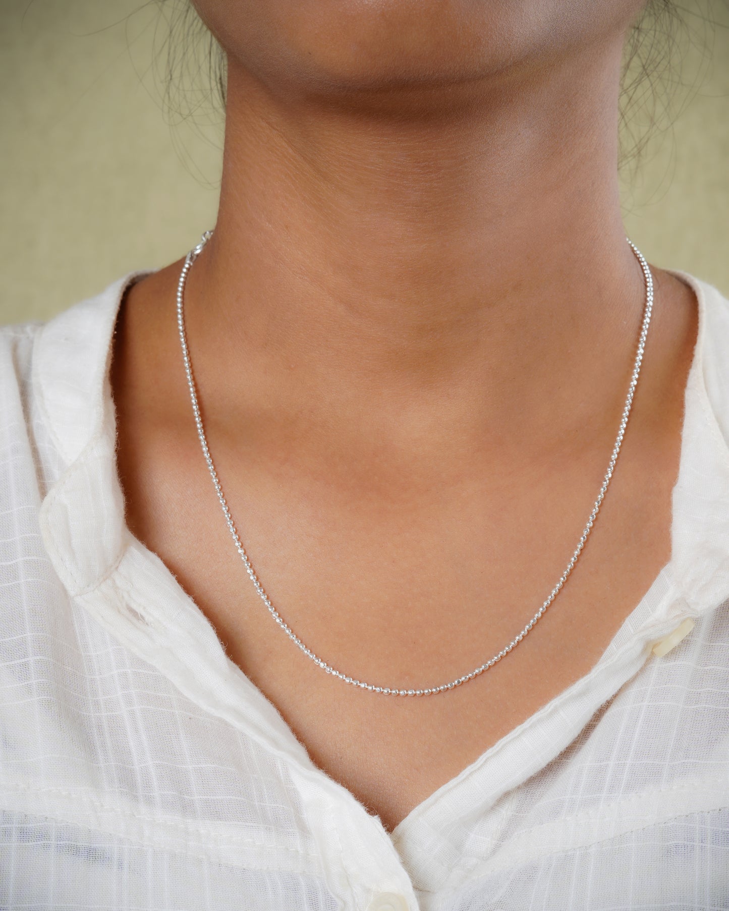 Every Day Silver Ball Chain