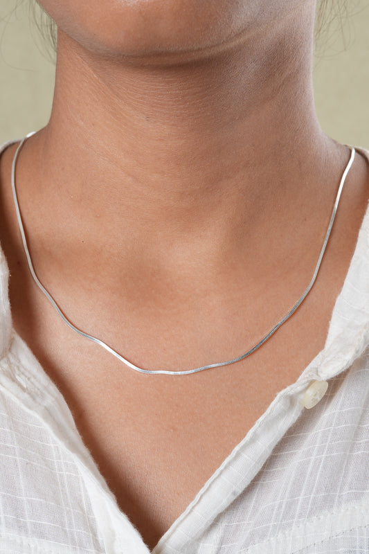 Everyday Square Silver Chain