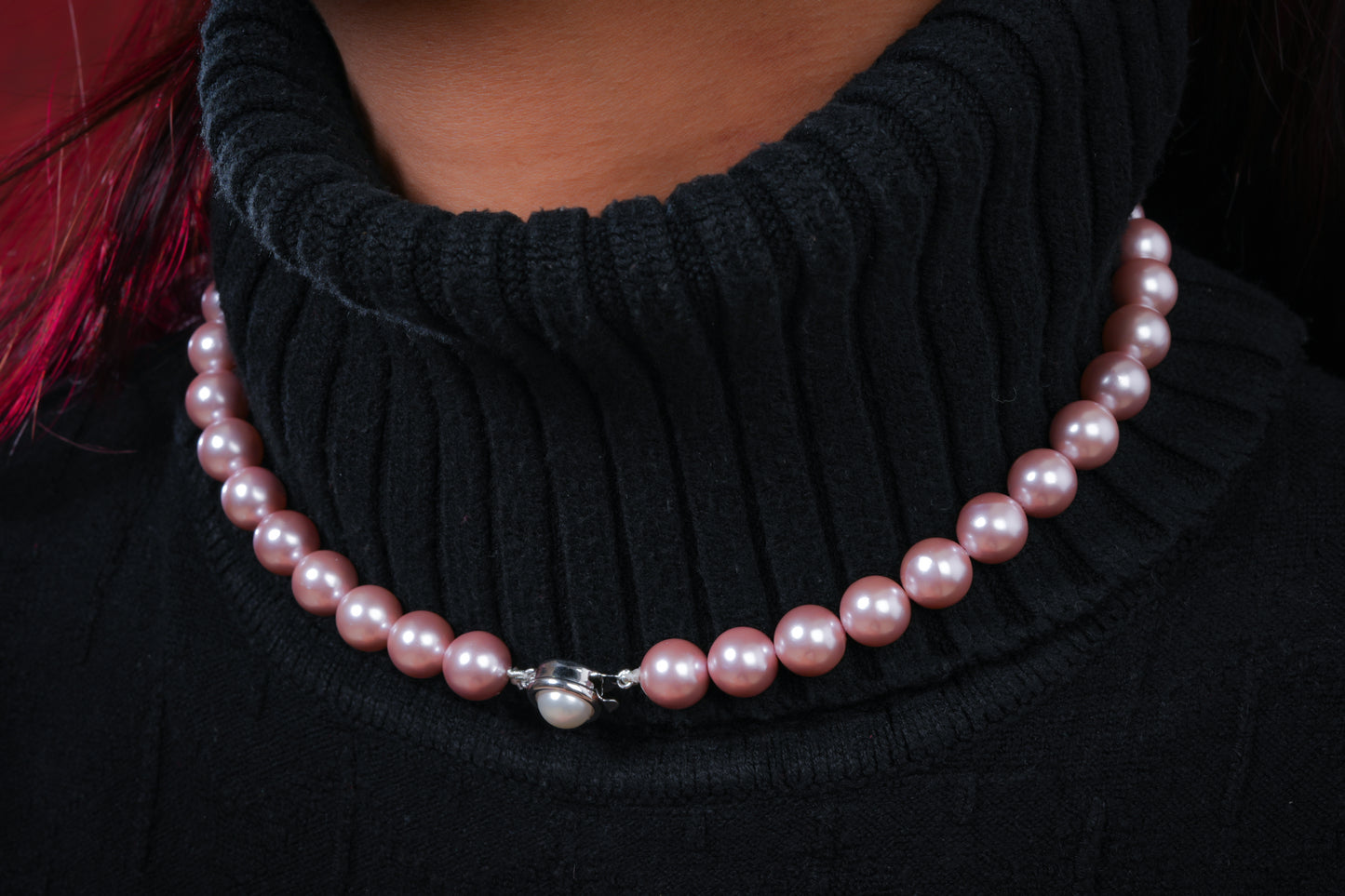 Pink Passion Pearls Necklace