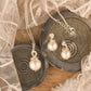 Classique CZ Silver Pearl Earrings