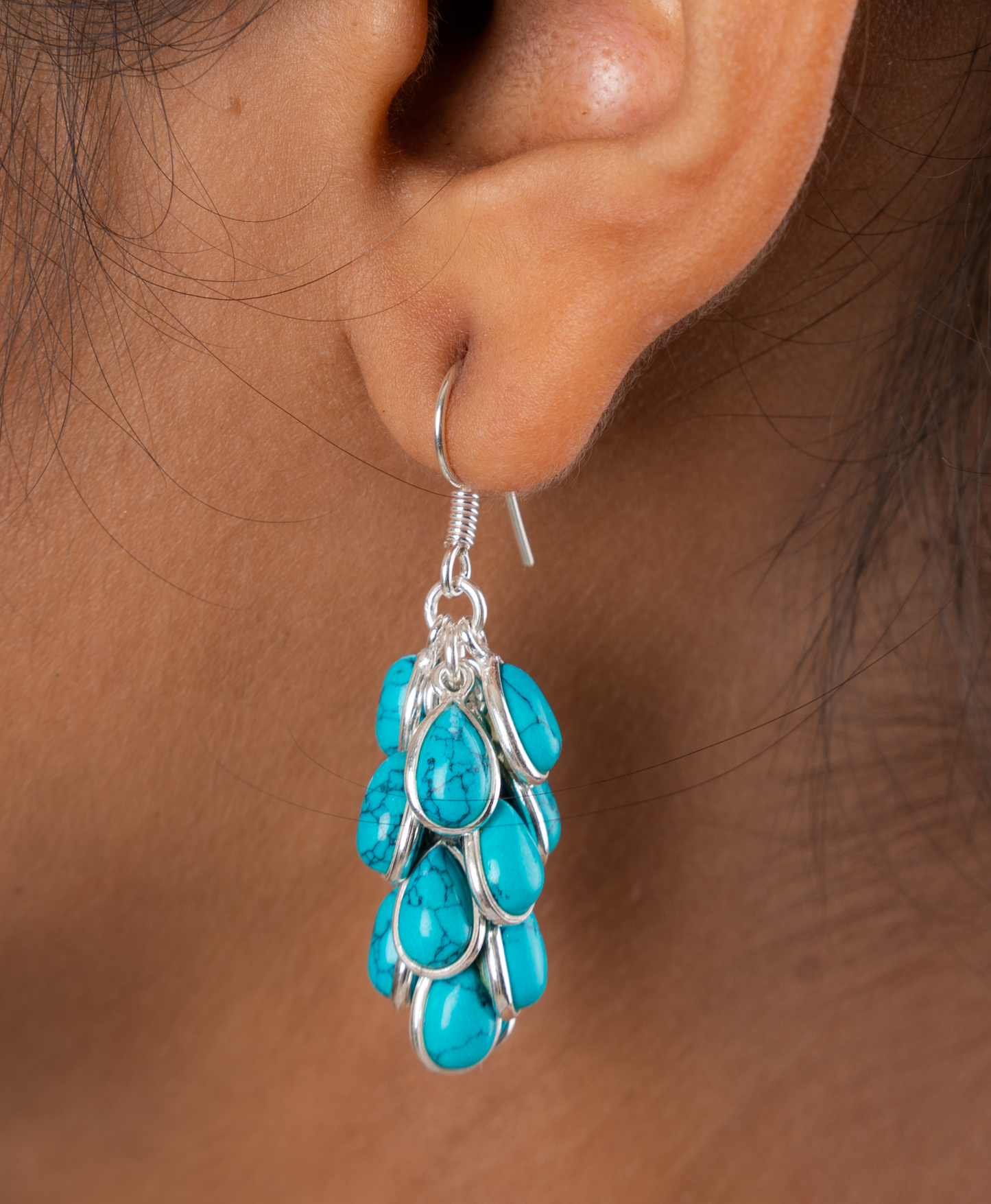 Turquoise Cluster Danglers