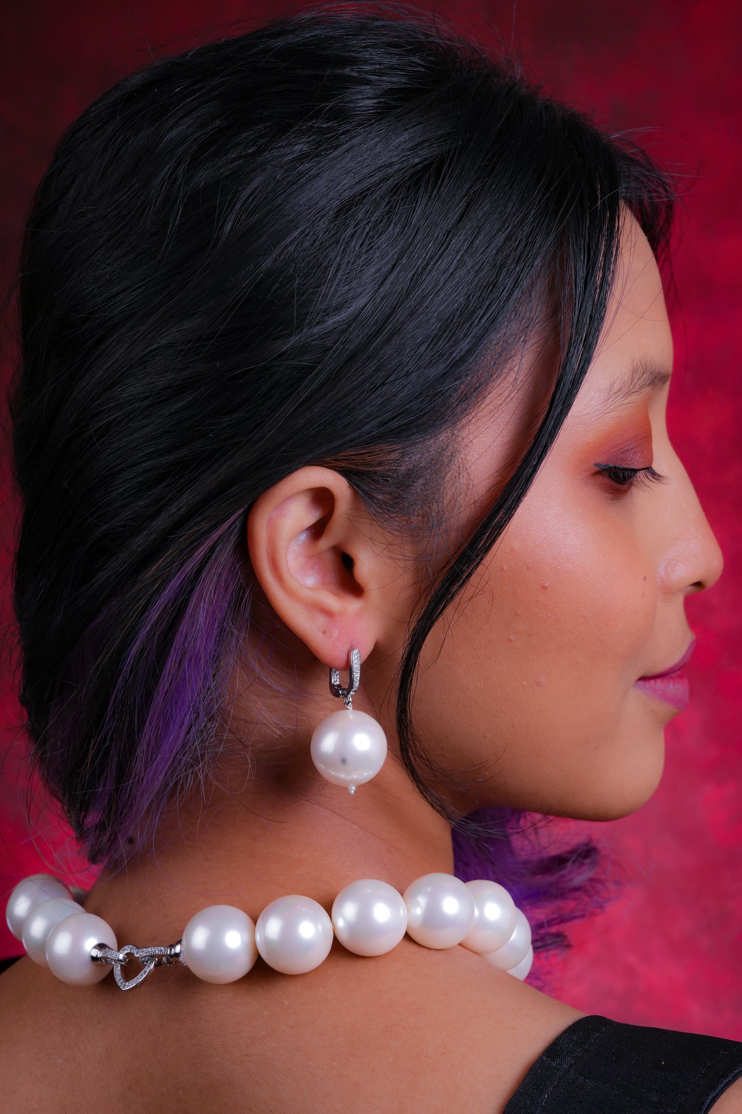 Midas Touch Pearl Danglers