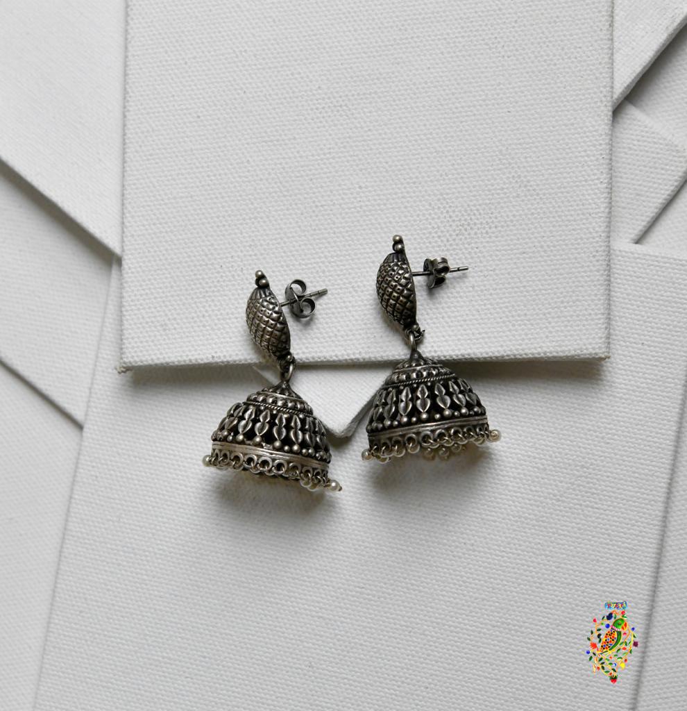Temple Work Jhumkas