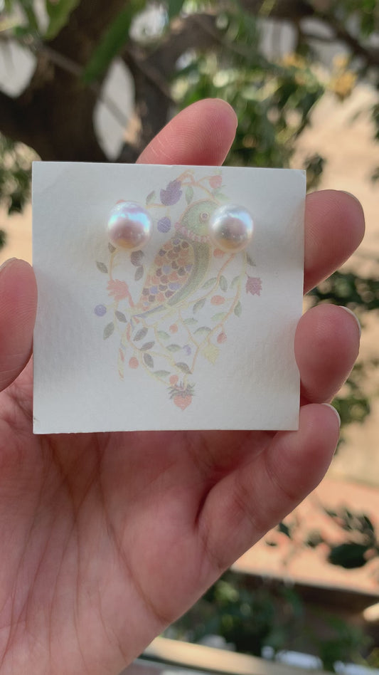 Freshwater Pearl Studs (10 mm)