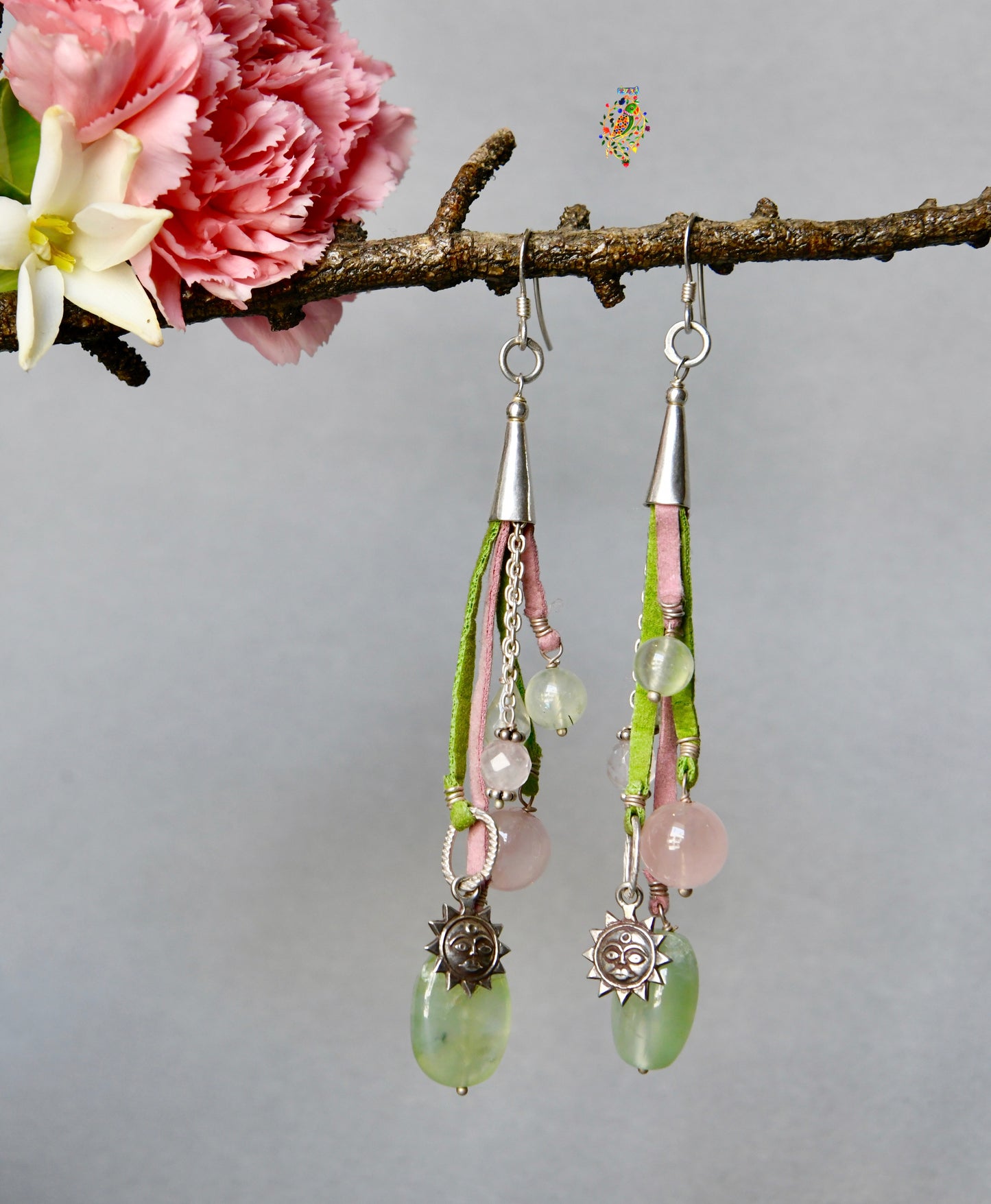 Pink Hues Stone Earrings