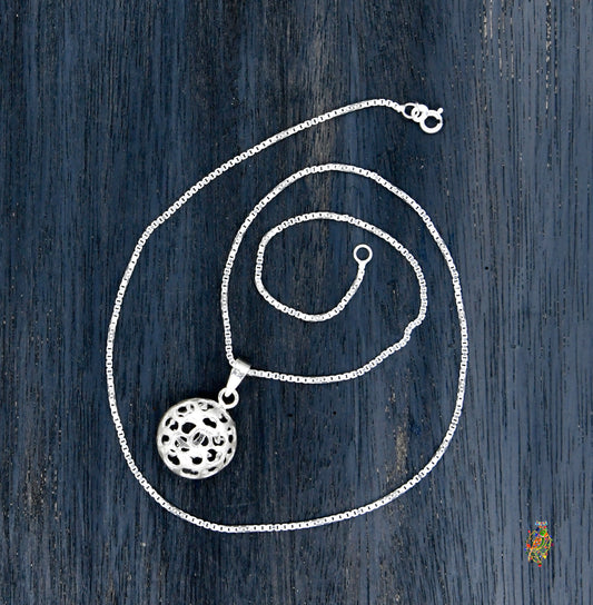 Silver Web Pendant