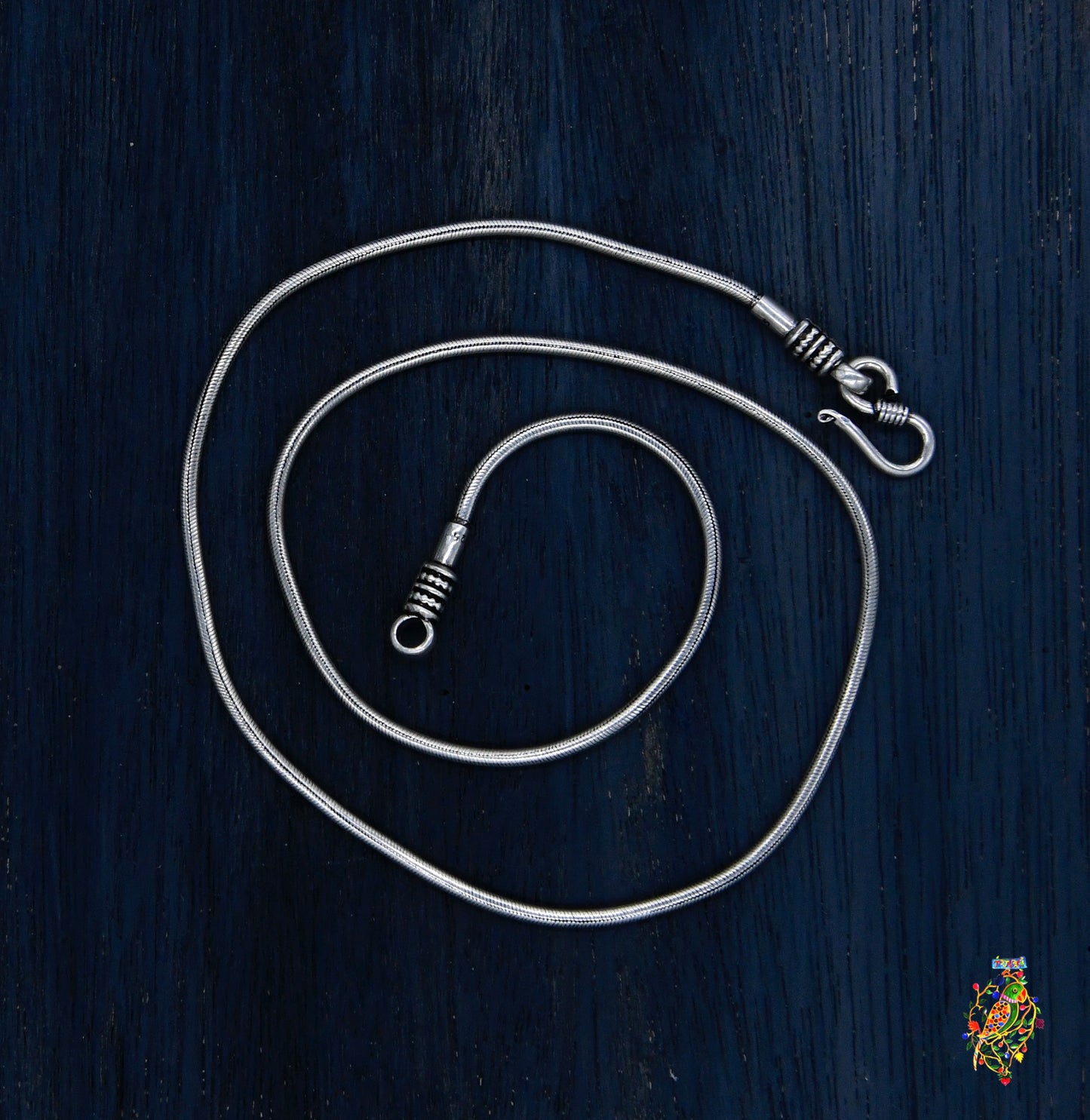 Silver Rope Plain Chain (22 inches)
