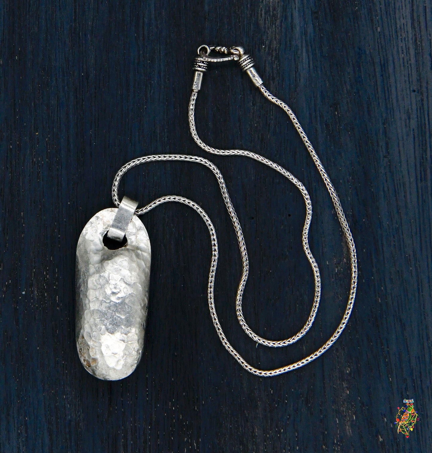 Hammered Lock Pendant