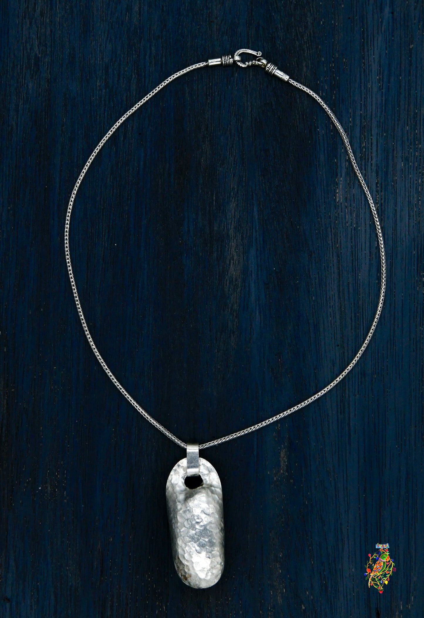 Hammered Lock Pendant