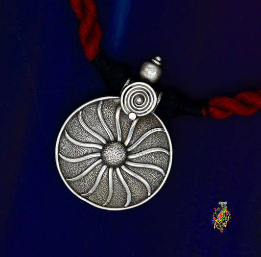 Sun Silver Pendant