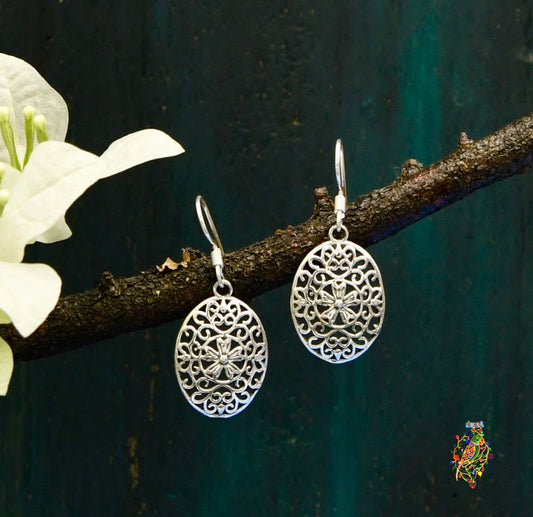 Small Filigree Oval Danglers