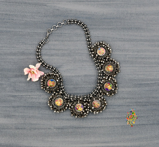 Ganesha Painting and Ghungroo Necklace