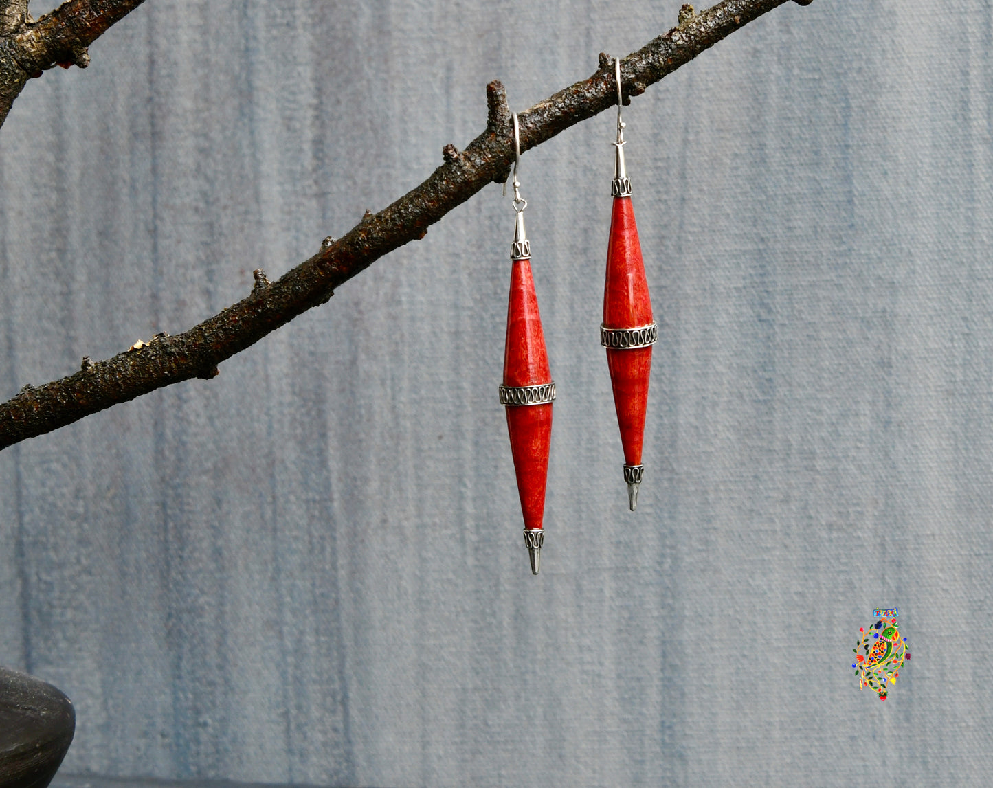 Red Cannon Earrings