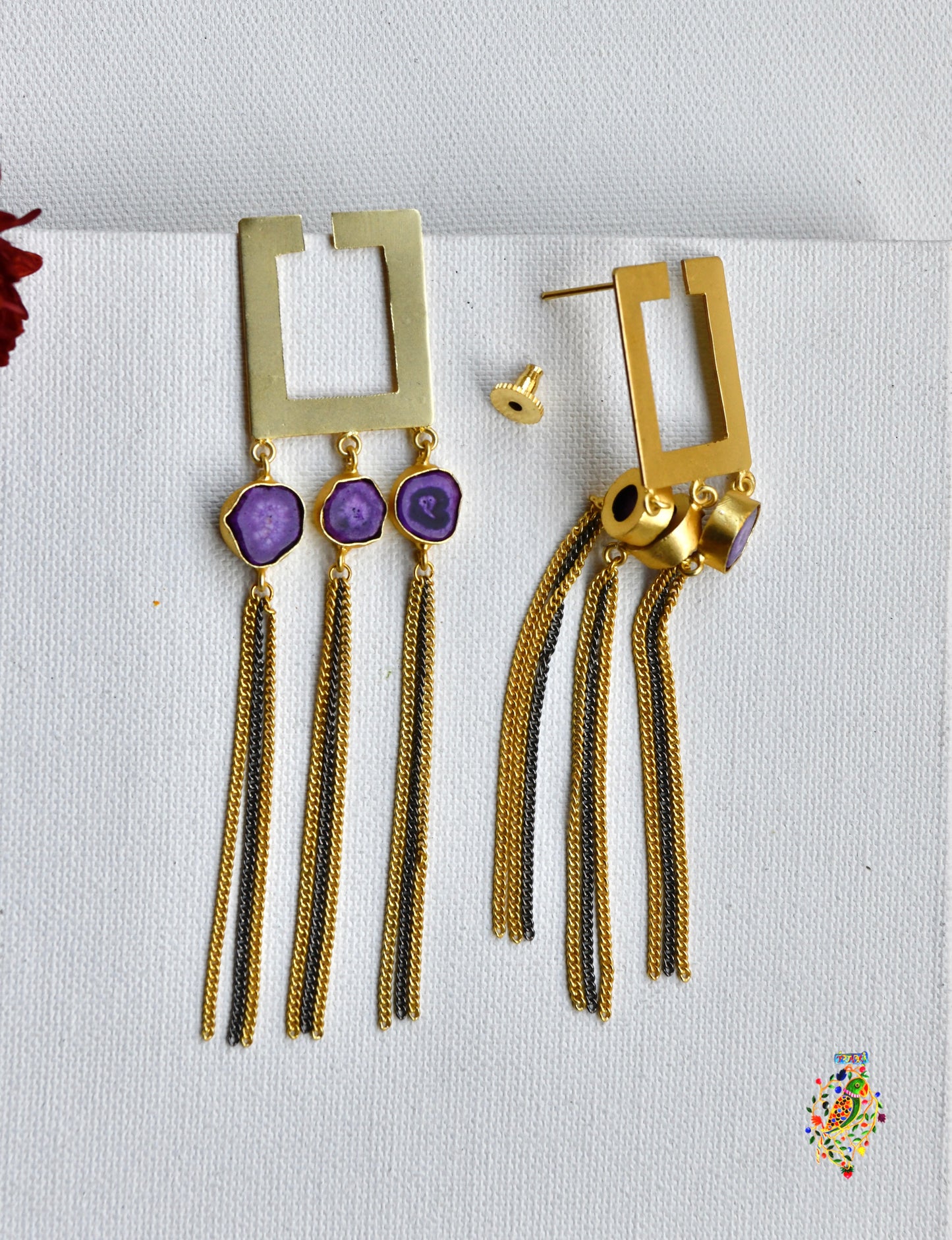 Amethyst Links Danglers