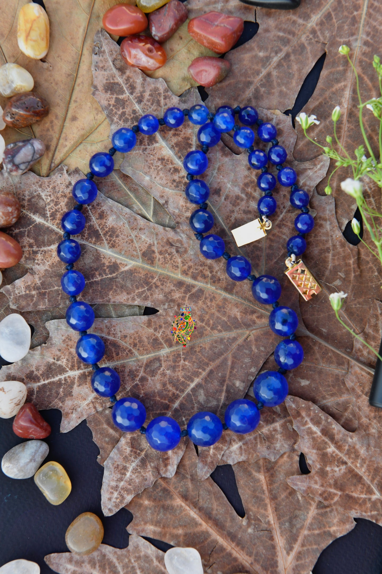Cobalt Blue Classic Agates Necklace
