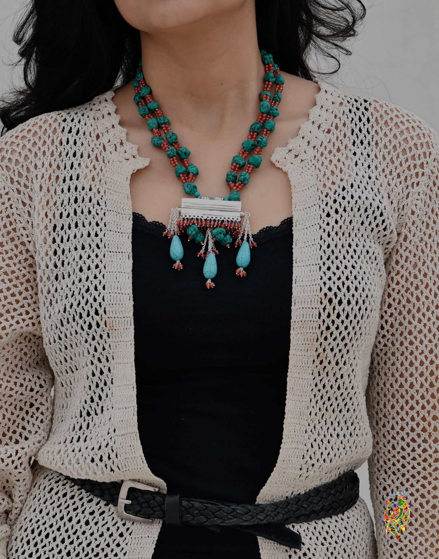 Turquoise Affair Silver Necklace