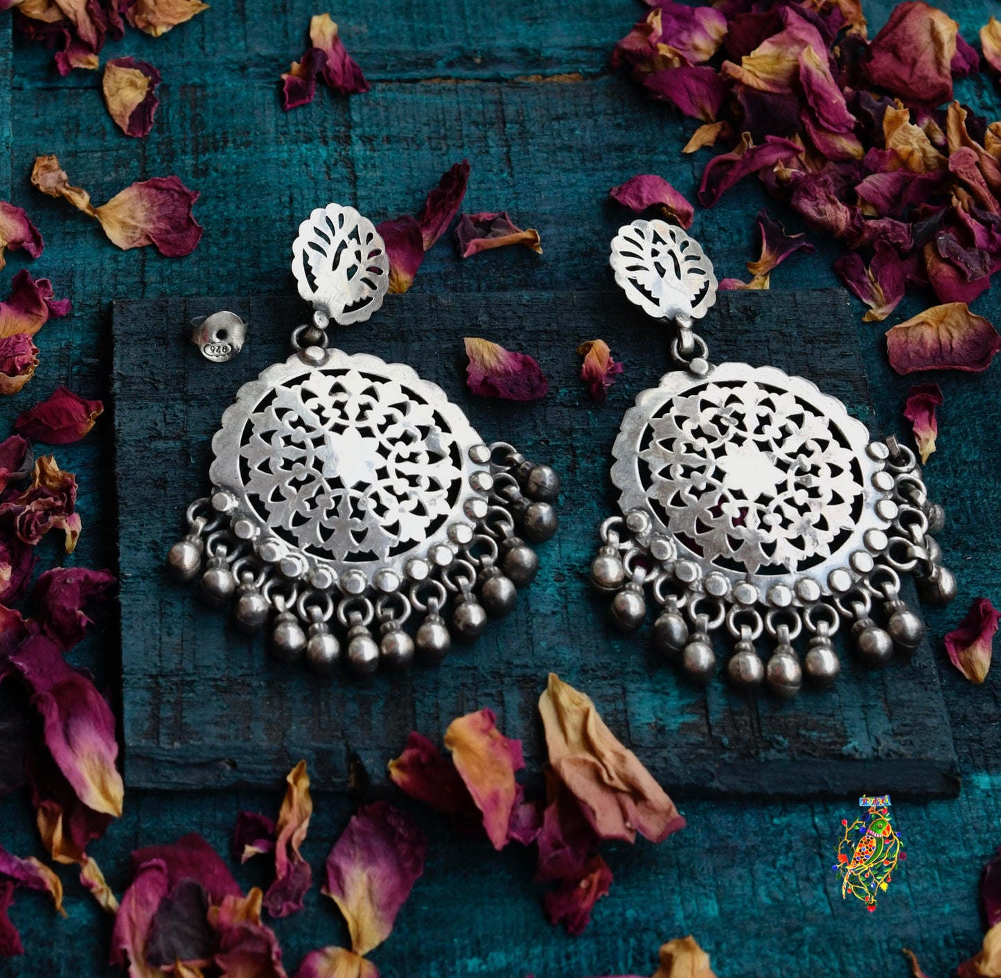 Royal Jharonka Silver Earrings
