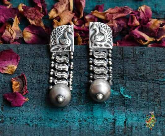 Peacock Stud  Earrings