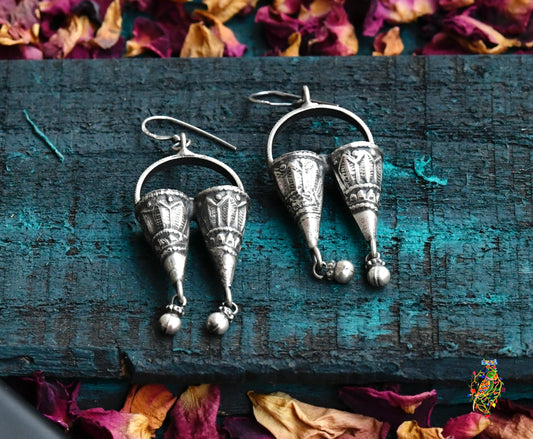 Traditional Silver Earrings