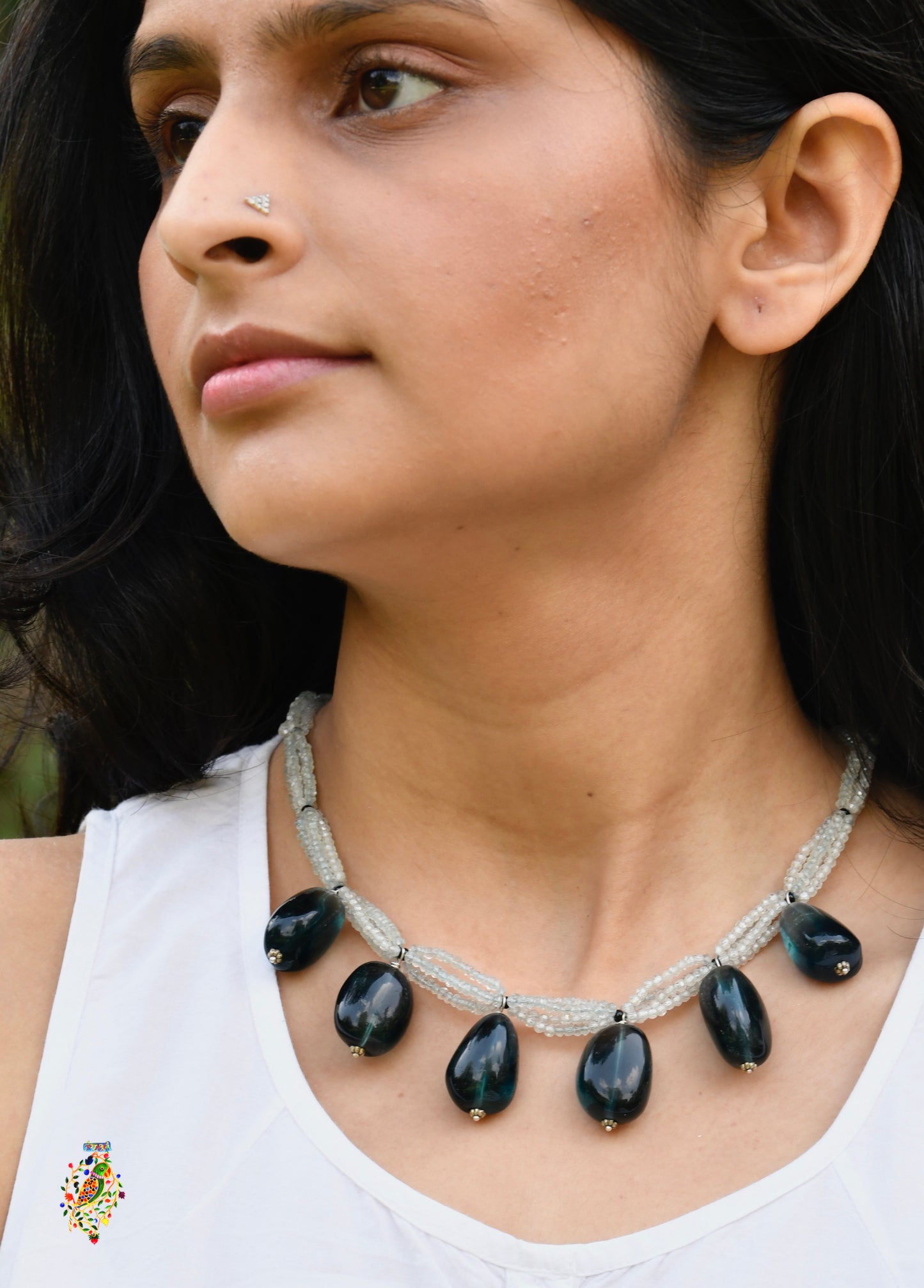 Fluorite Drop Necklace
