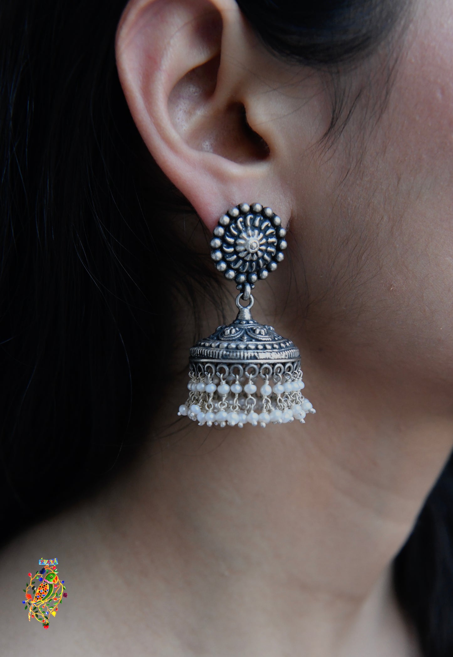 Temple Work Jhumkas