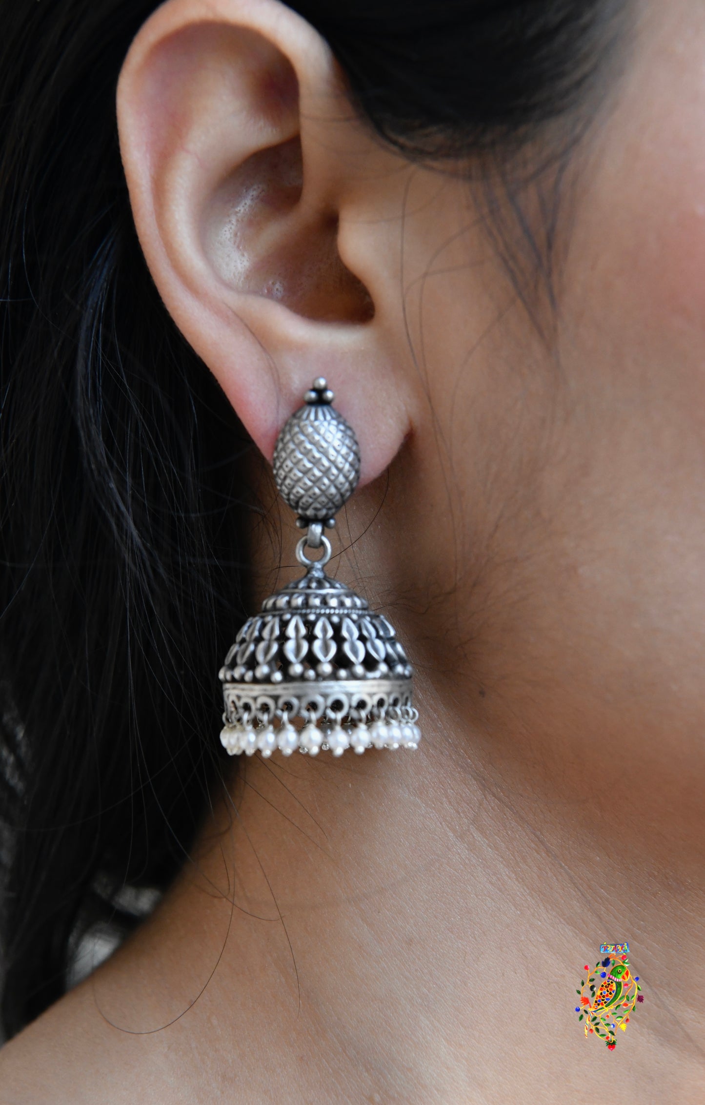 Temple Work Jhumkas
