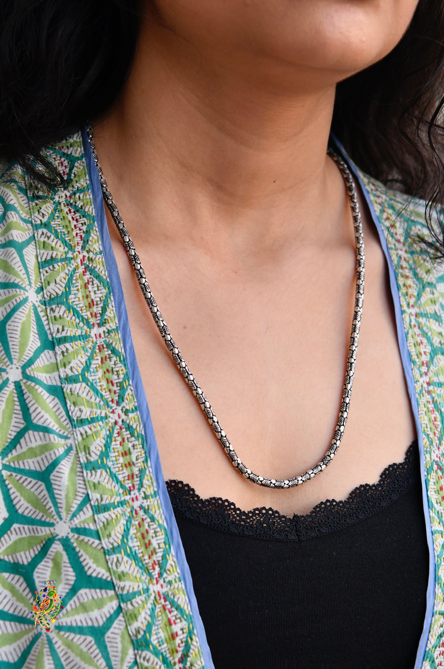 Silver Weave Chain (4 mm)