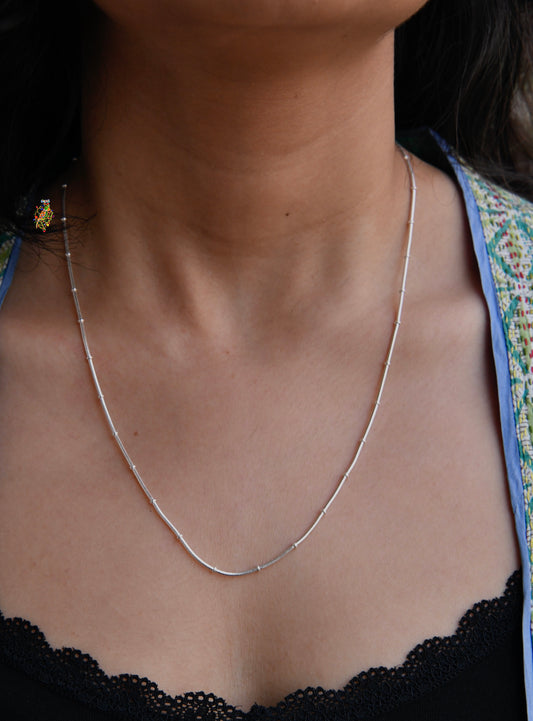 Silver Knotted Chain