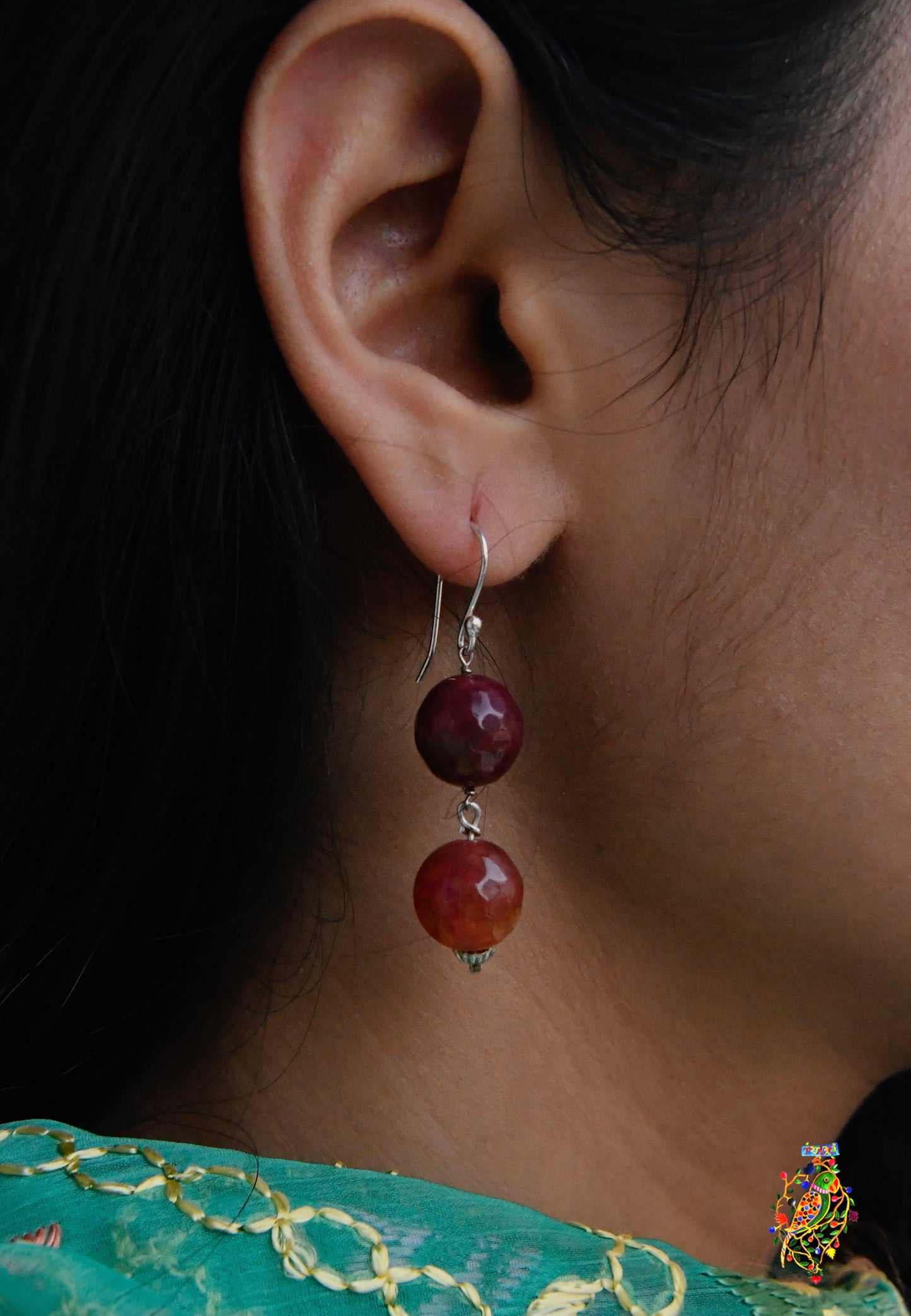 Crimson Shades Earrings