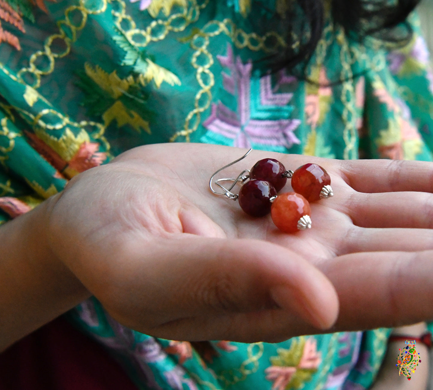 Crimson Shades Earrings