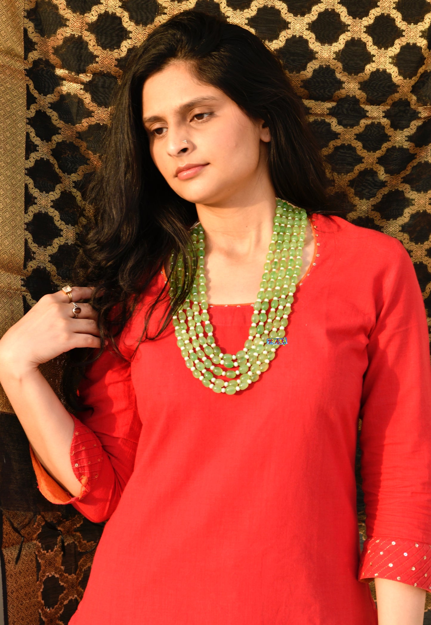 Mossy Green Layered Necklace