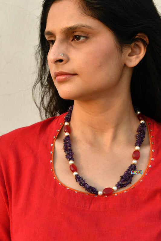 Amethyst-Ruby Love Set