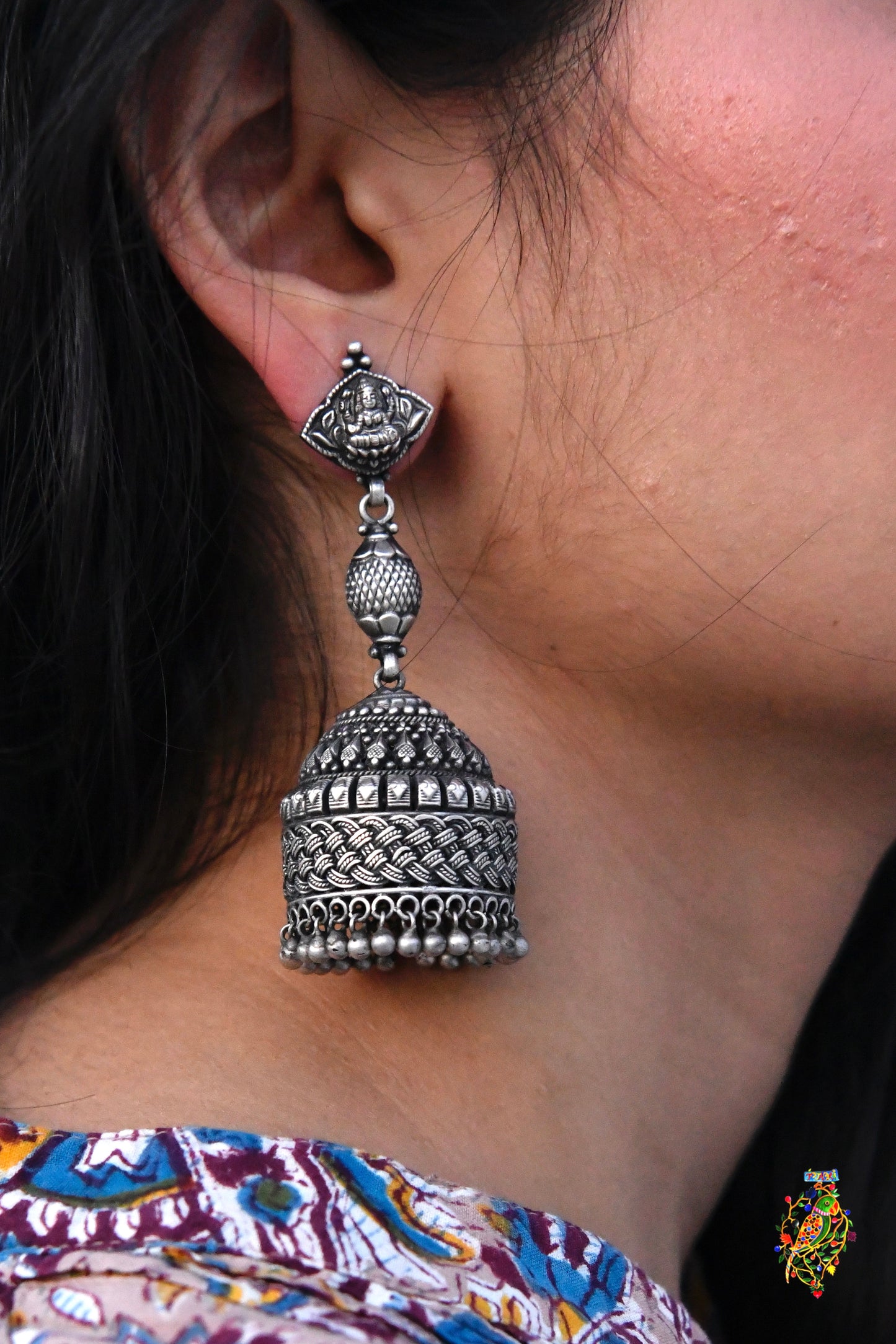 Temple Work Jhumkas
