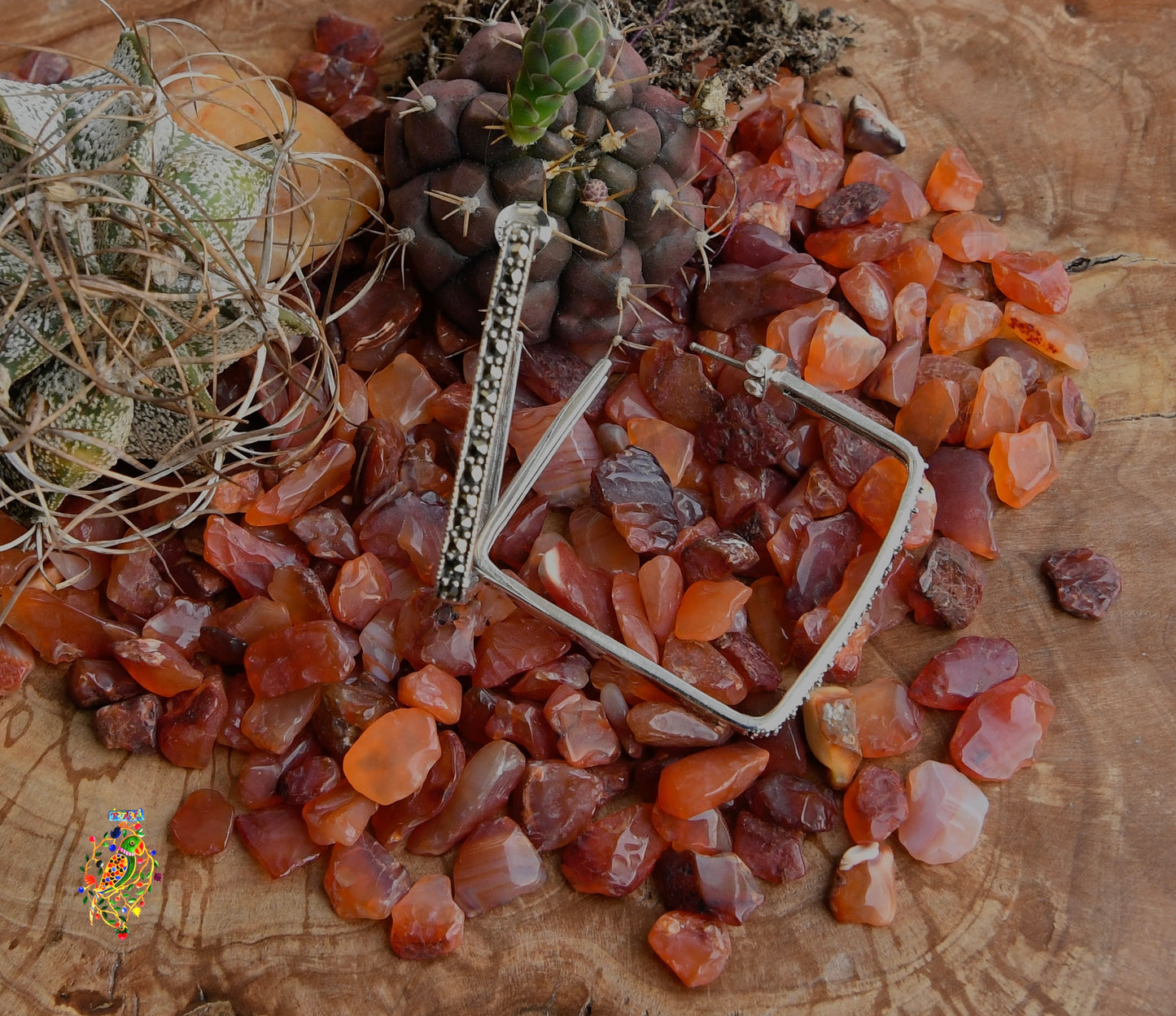 Square Marcasite Hoops