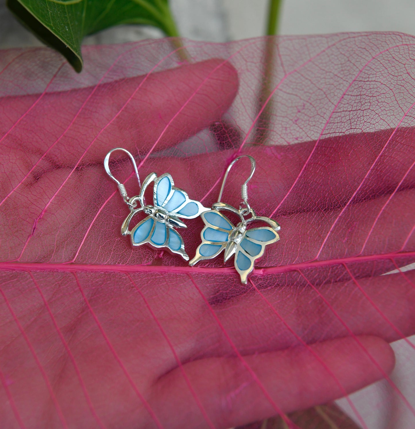 Blue Butterfly Earrings