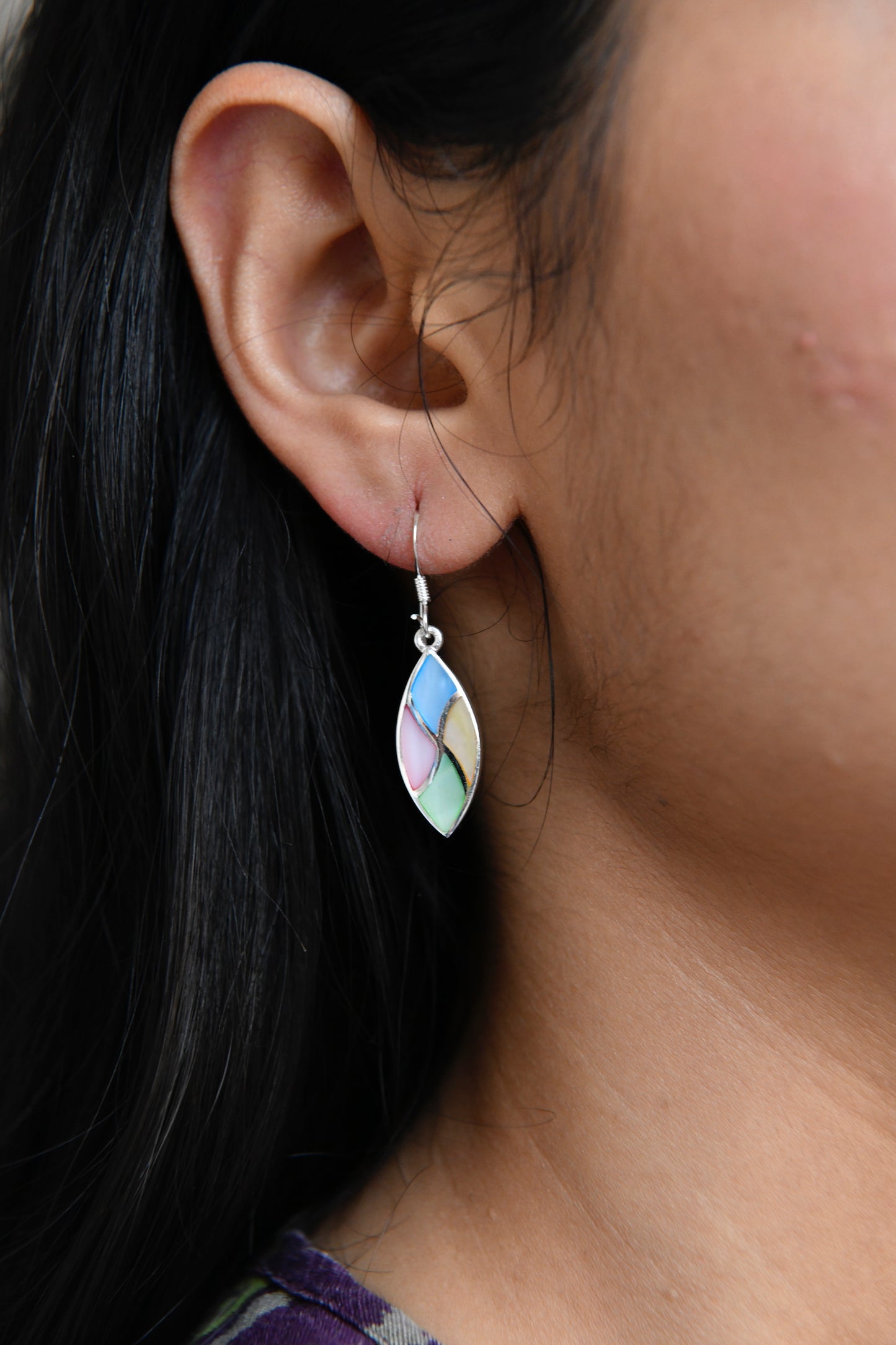 Mother-of-Pearl Drop Earrings III