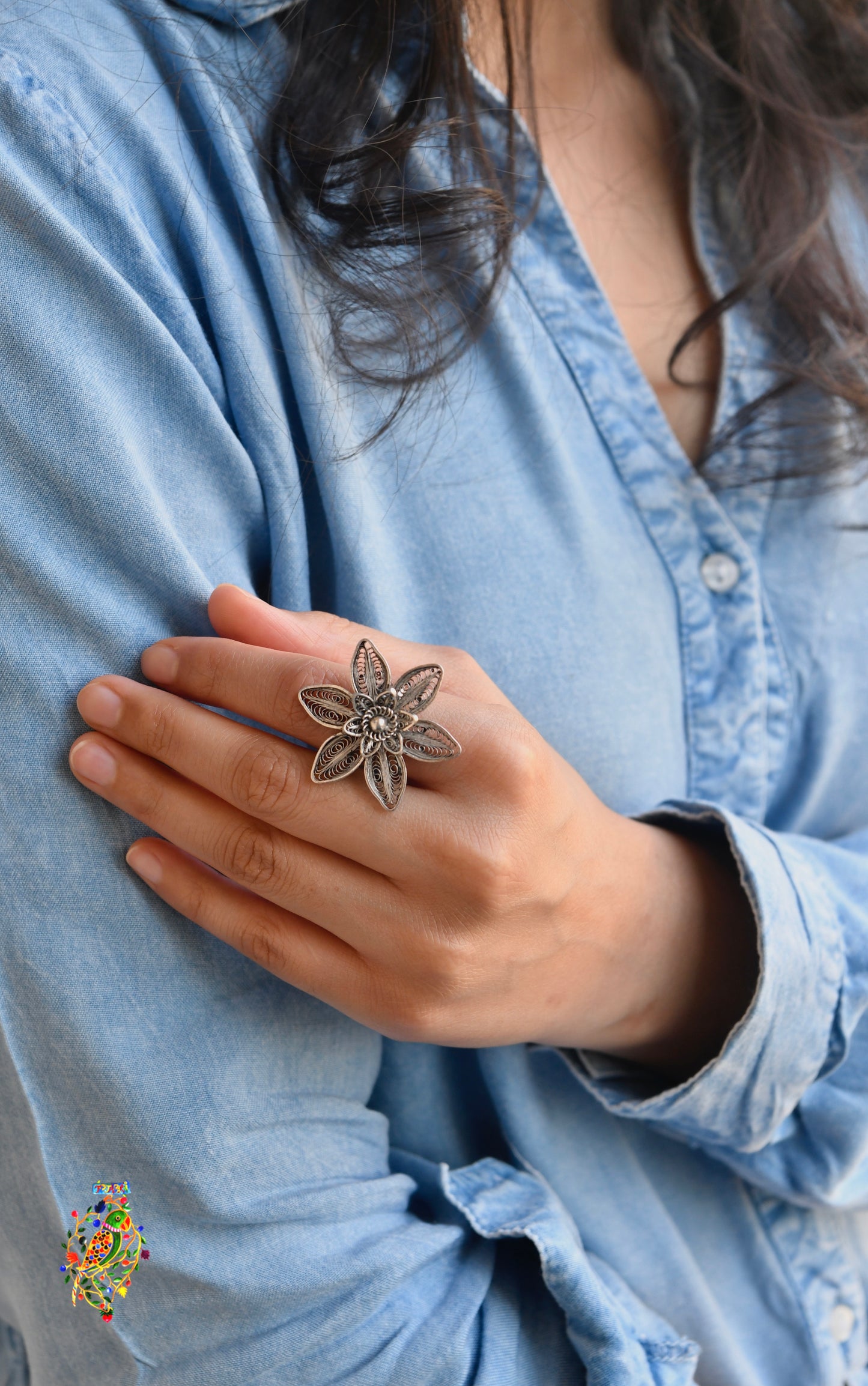 Filigree Blossom Ring