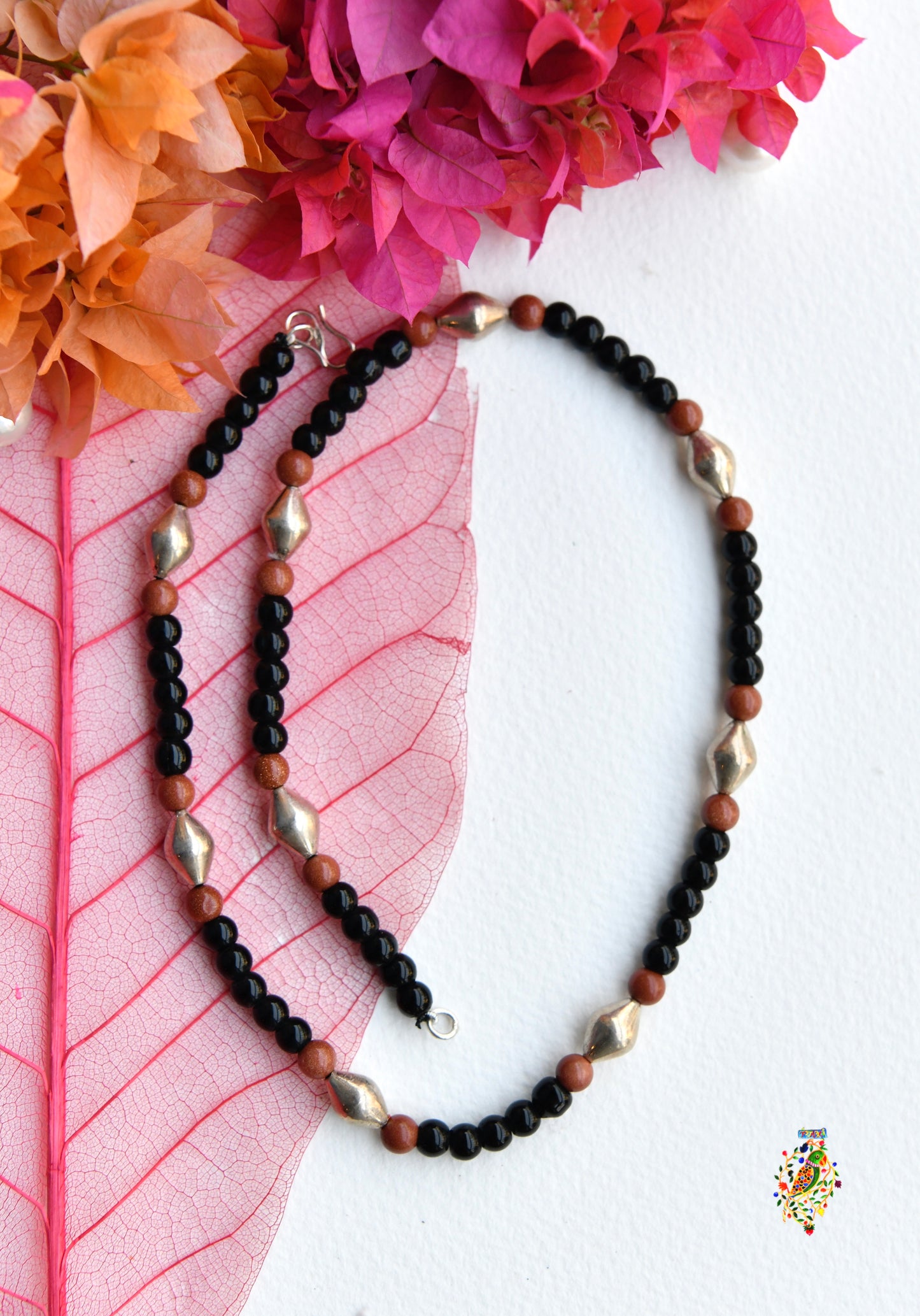 Black Beaded Necklace