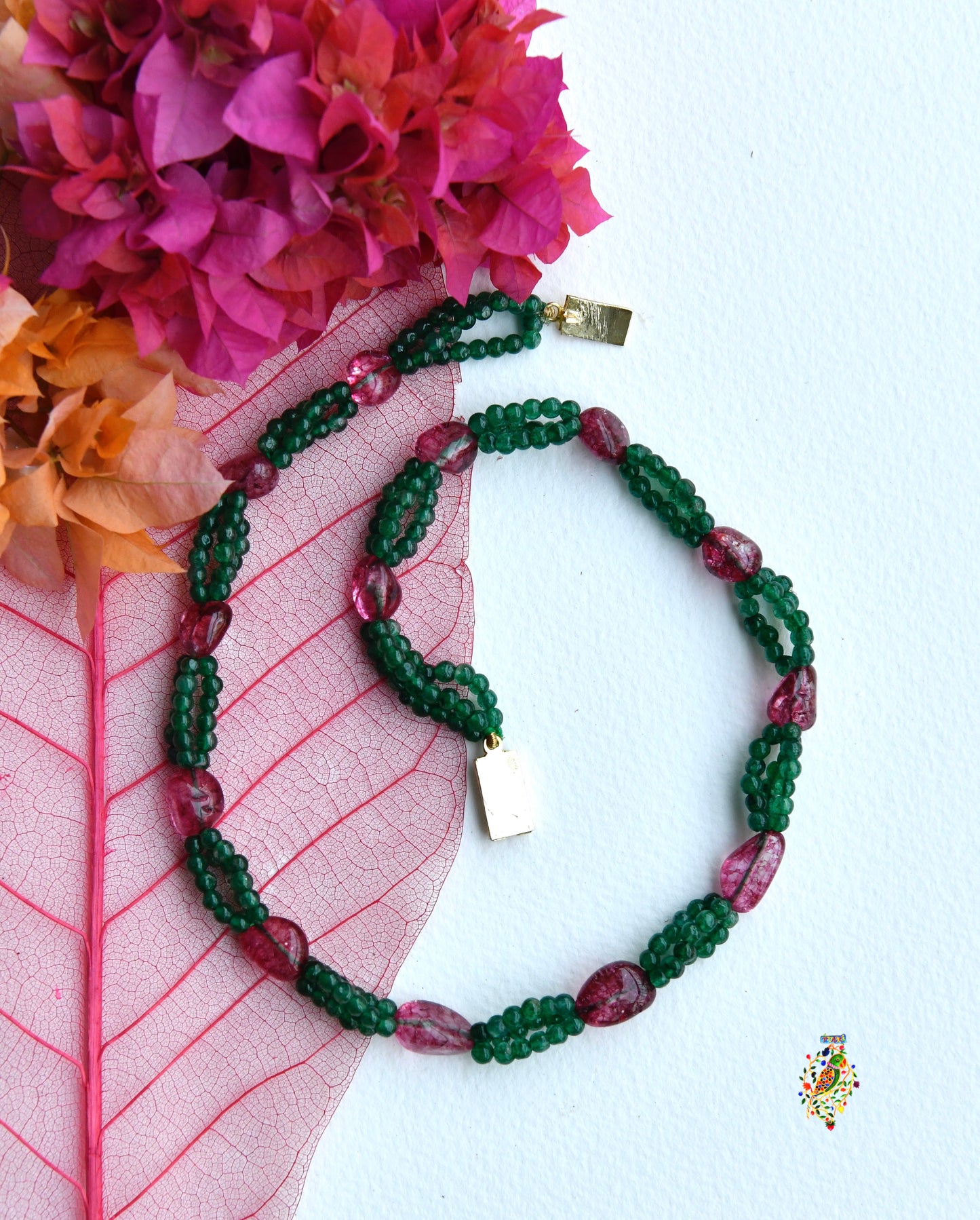 Summer Foliage Green Aventurine Necklace
