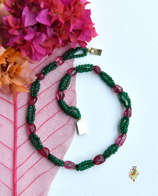 Summer Foliage Green Aventurine Necklace