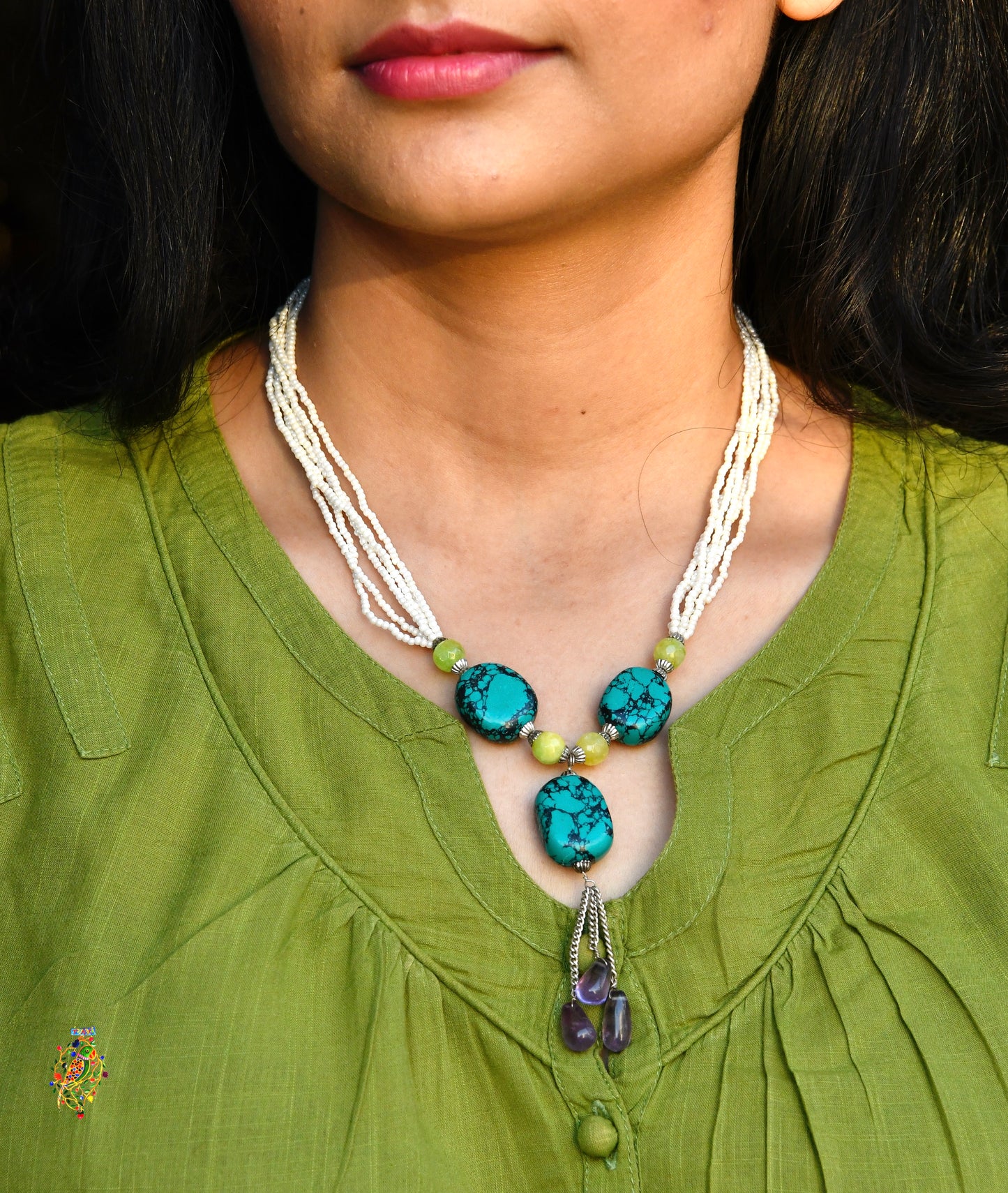 Turquoise Trio Necklace