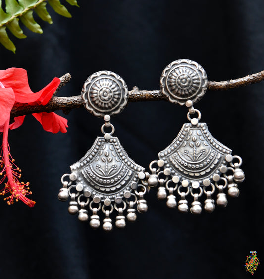 Hibiscus Antique Earrings